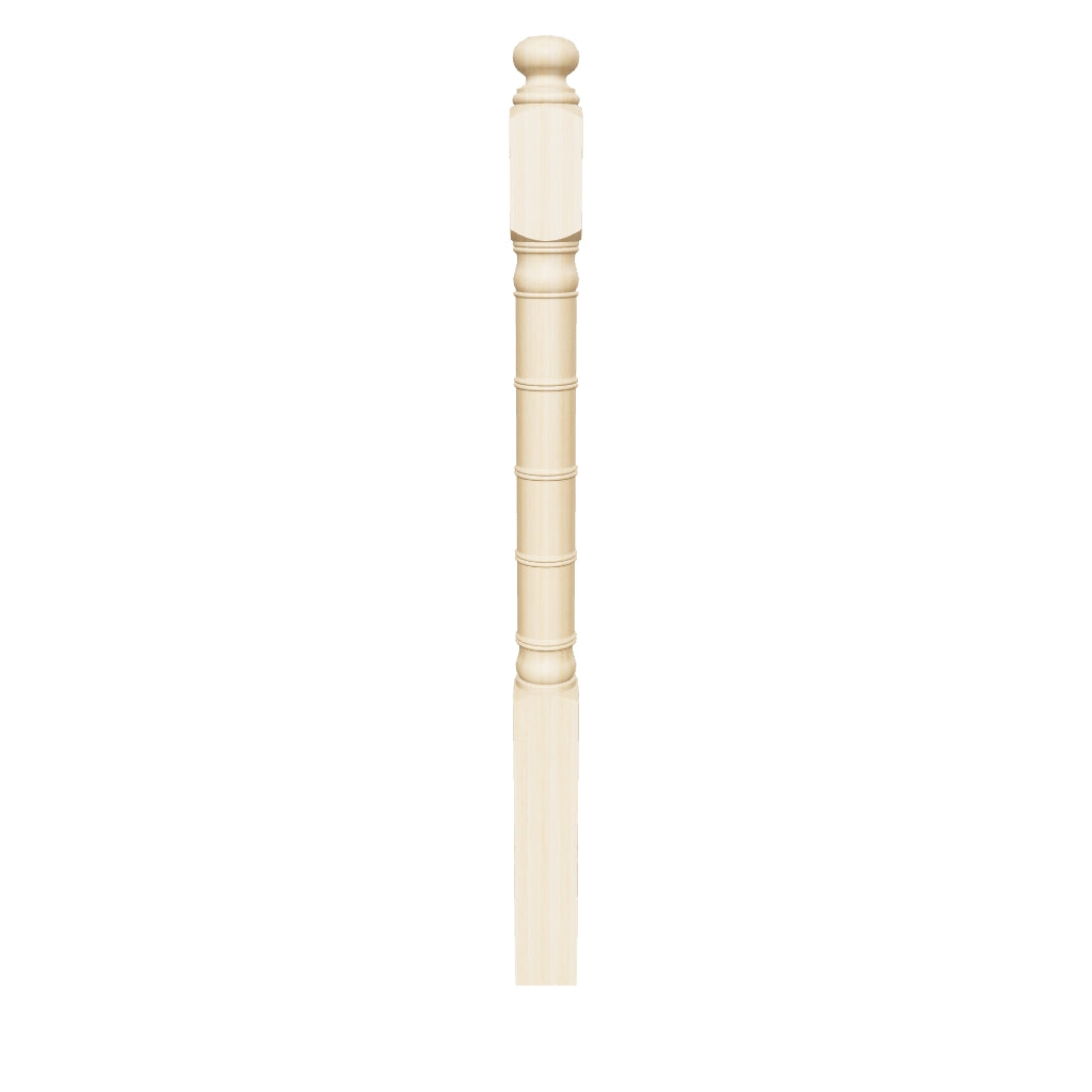 Bamboo Post to Post Newel