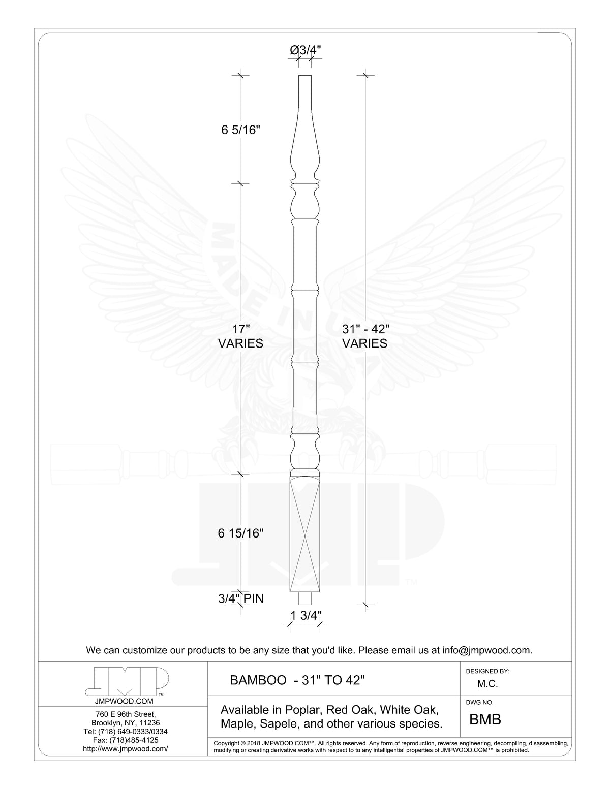 Bamboo Baluster