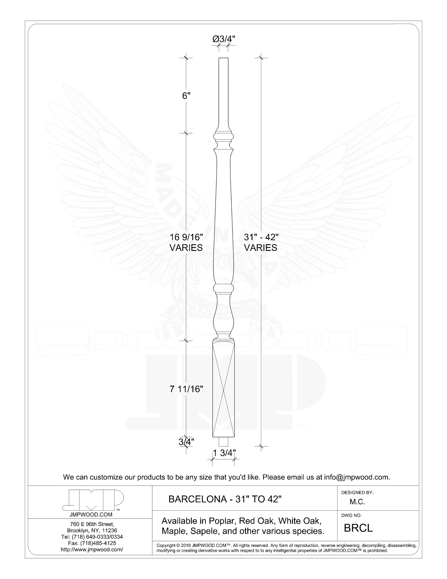 Barcelona Baluster