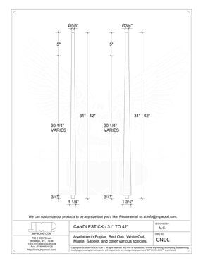 Candlestick 5040 Baluster (1-1/4")