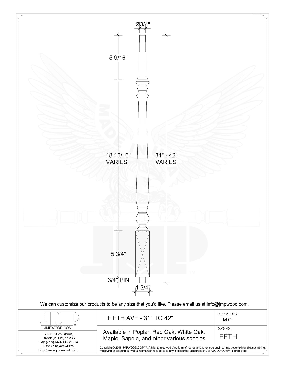 Fifth Ave Baluster