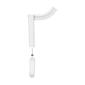 Fitting 65 - Level Quarter Turn Gooseneck Fitting with Cap (Right Hand)