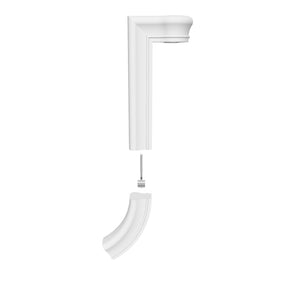 Fitting 81 - Level Quarter Turn Gooseneck Fitting with Cap - 2 Rise (Left Hand)