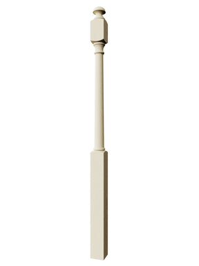 Colonial 4040MT Series Mushroom Top Newel Post (3")