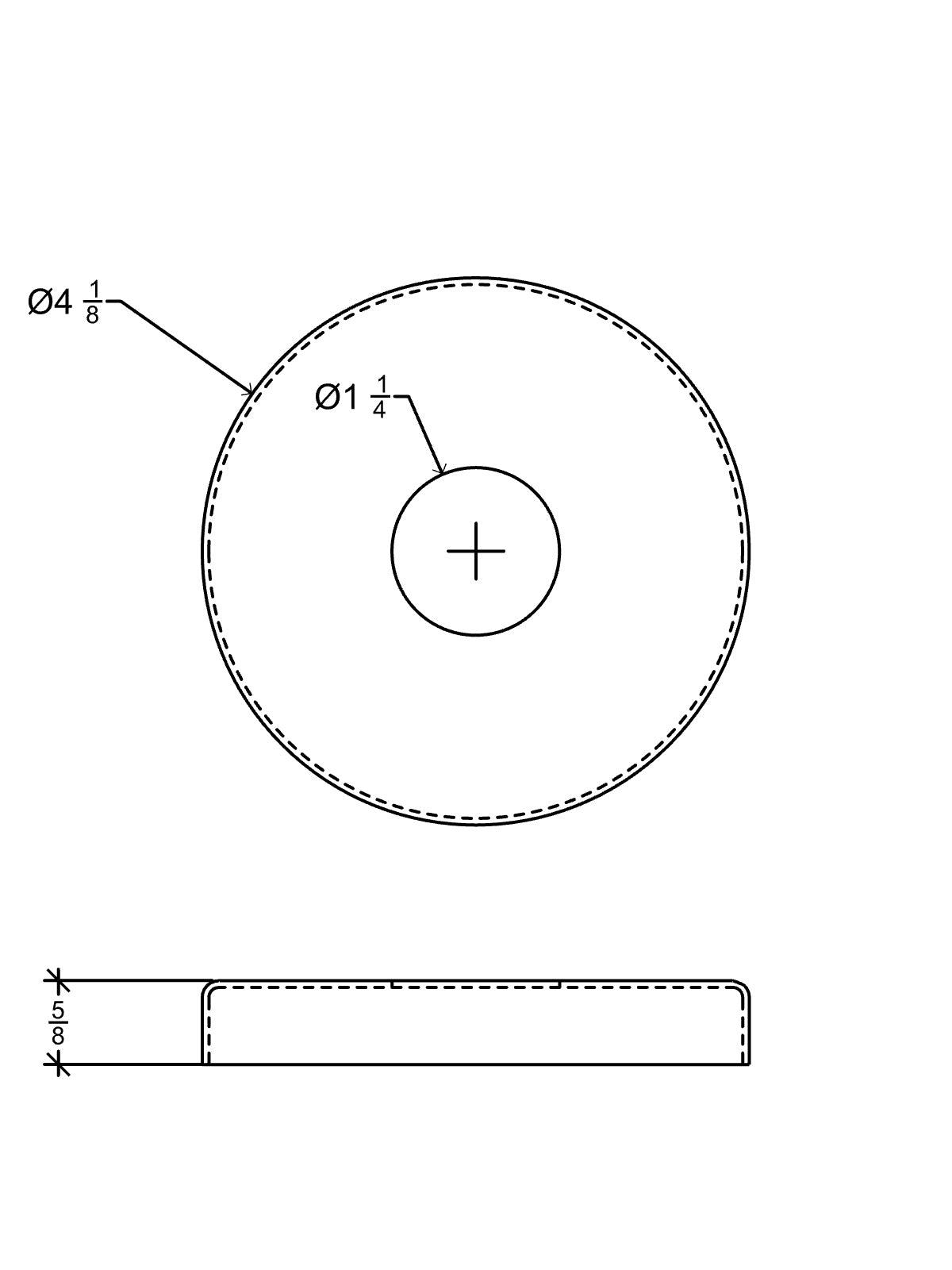 4GR-FLG Iron Newel Brass Flange