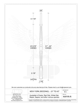 New York Baluster (Reeding)