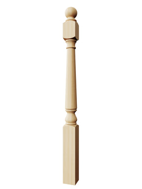 Colonial 4020BT Series Ball Top Newel Post (3-1/2")