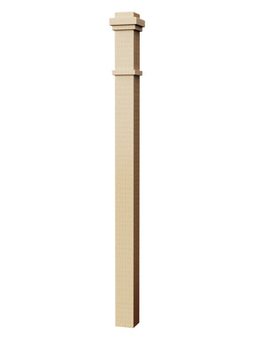 Box Newel 4075M - Mission Style (3-1/2")