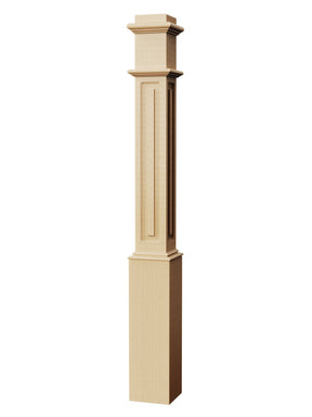 Box Newel 4191RSP - Raised Panel (6-1/4")