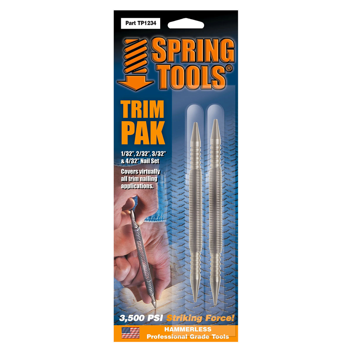 Spring Tools TP1234 Nail Set Trim Pak