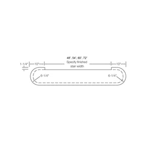 Tread 8112 - Starting Step w/ 2 End Bullnose