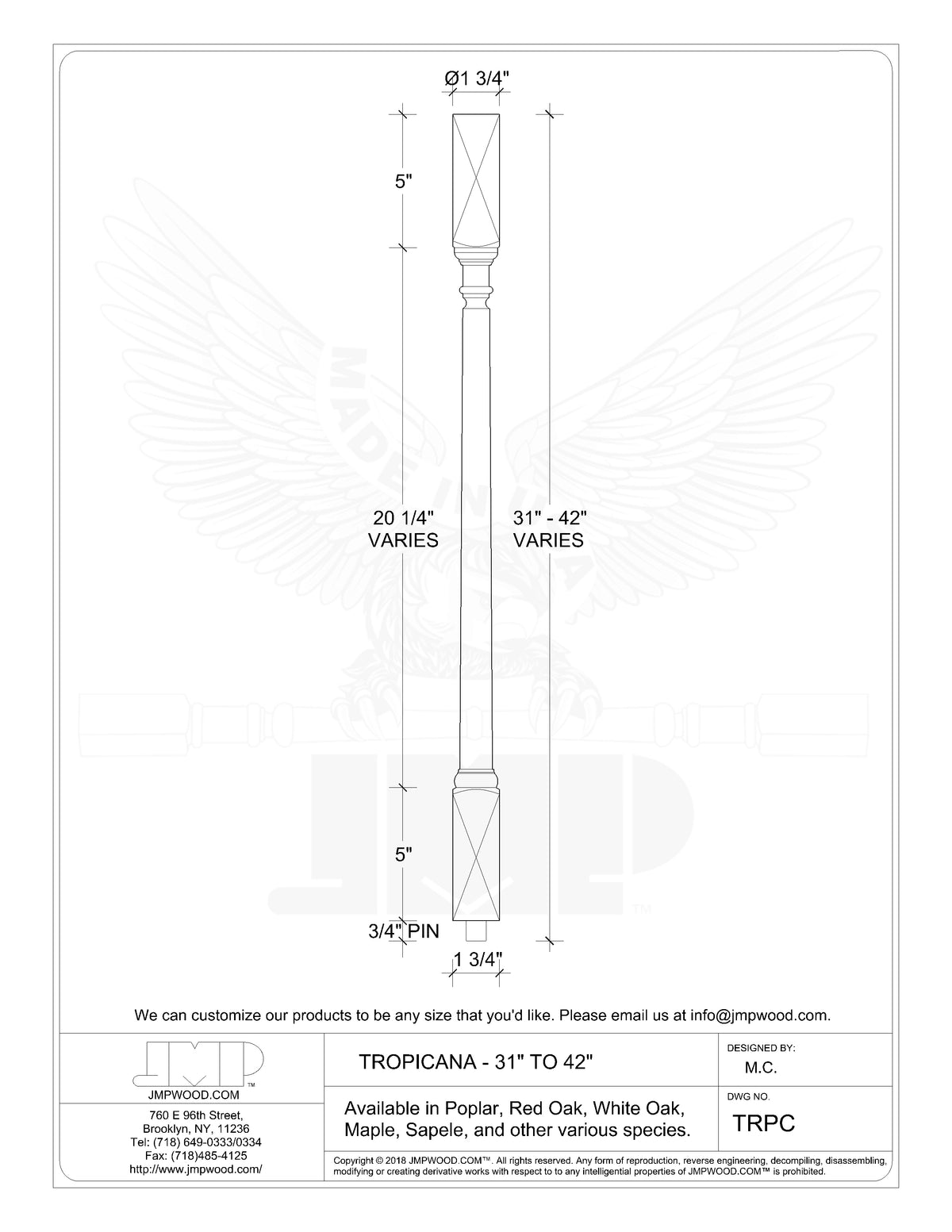 Tropicana Baluster