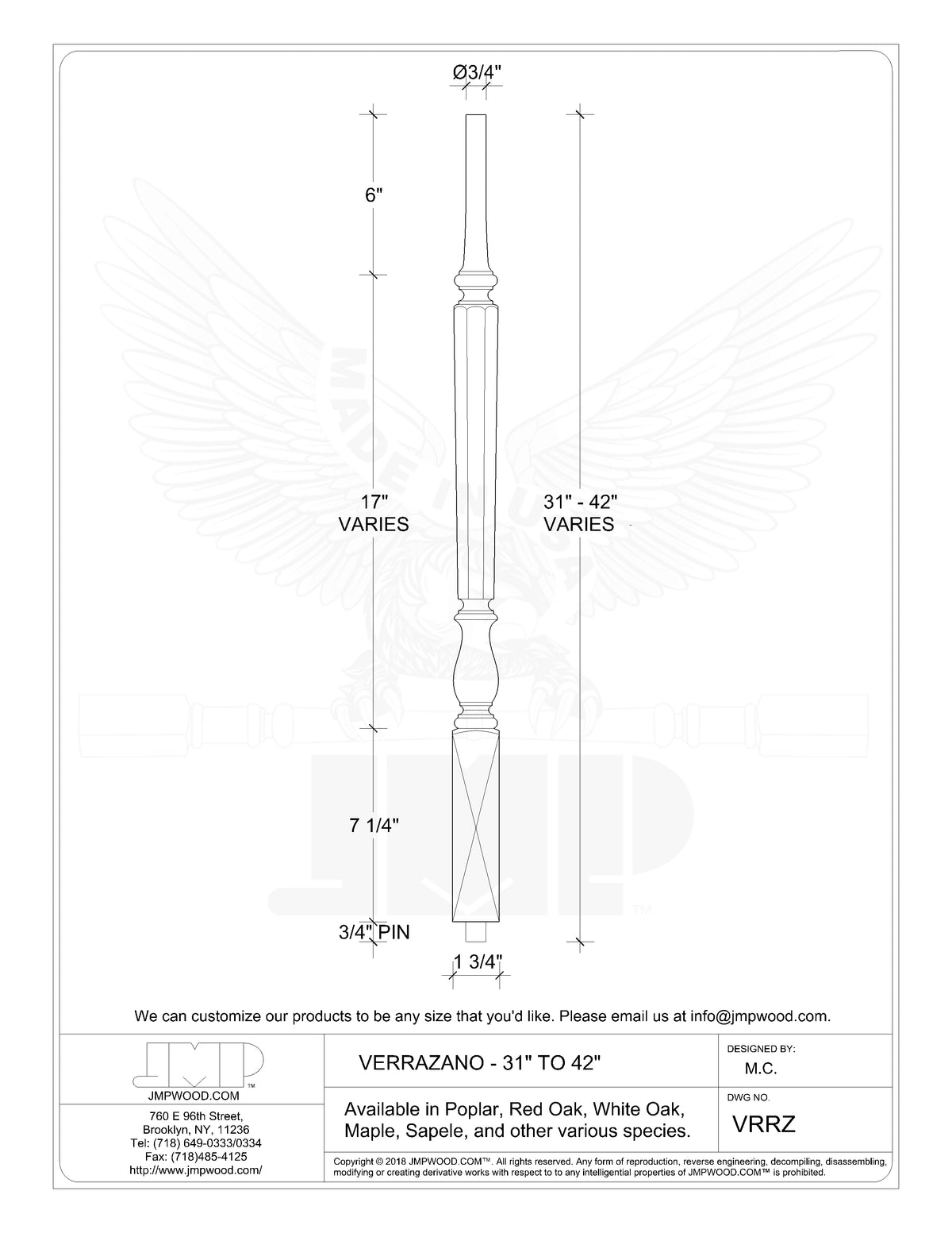 Verrazzano Baluster