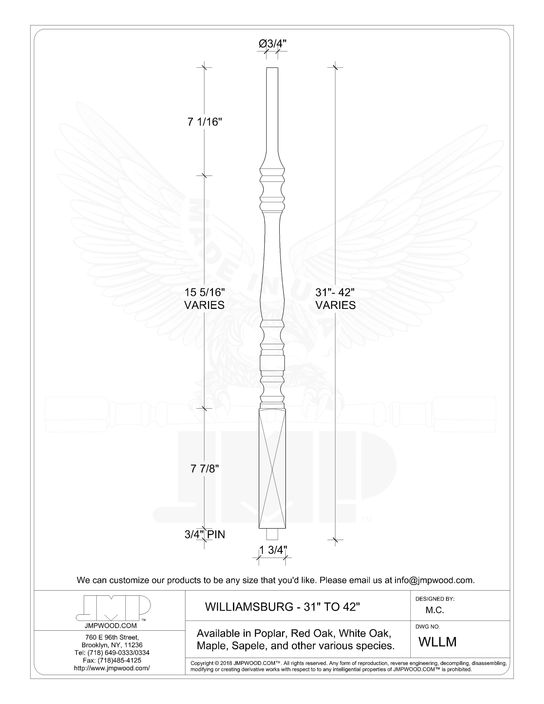 Williamsburg Baluster