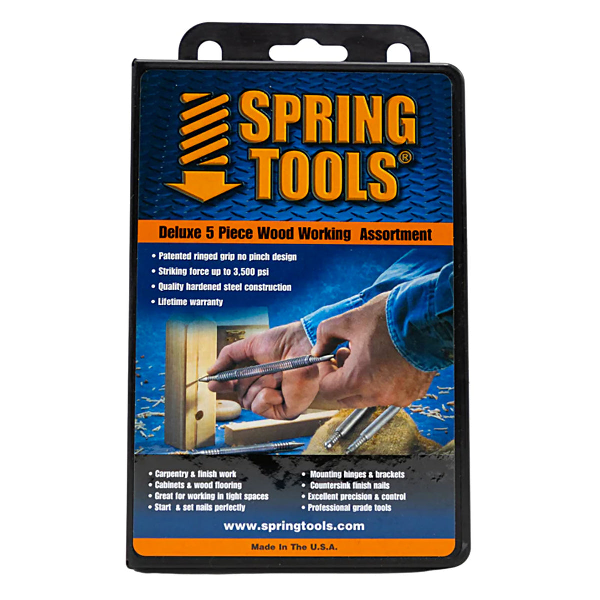 Spring Tools WWA1105 Deluxe 5 Piece Wood Workers Set
