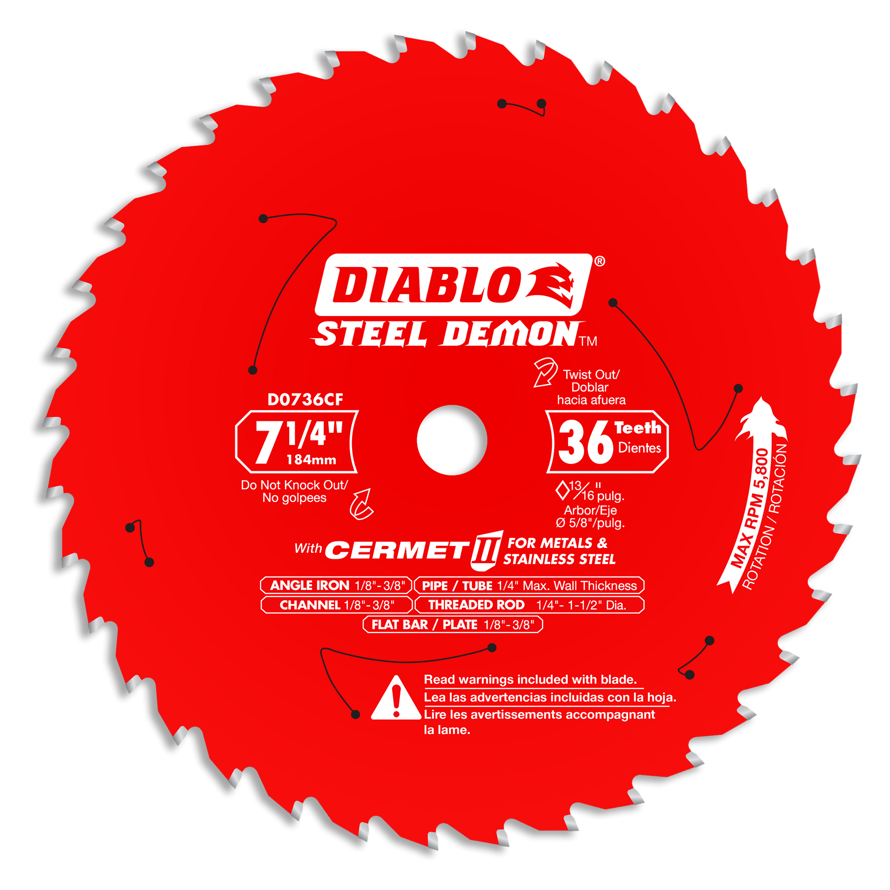 Diablo Steel Demon Carbide-Tipped Saw Blade for Thick Metal