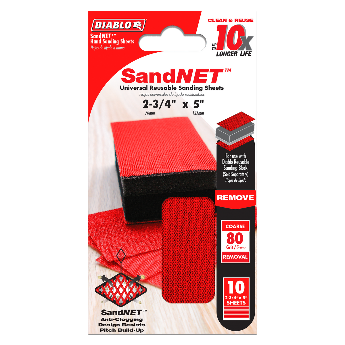 Diablo 2-3/4 in. x 5 in. SandNET™ Reusable Sanding Sheets