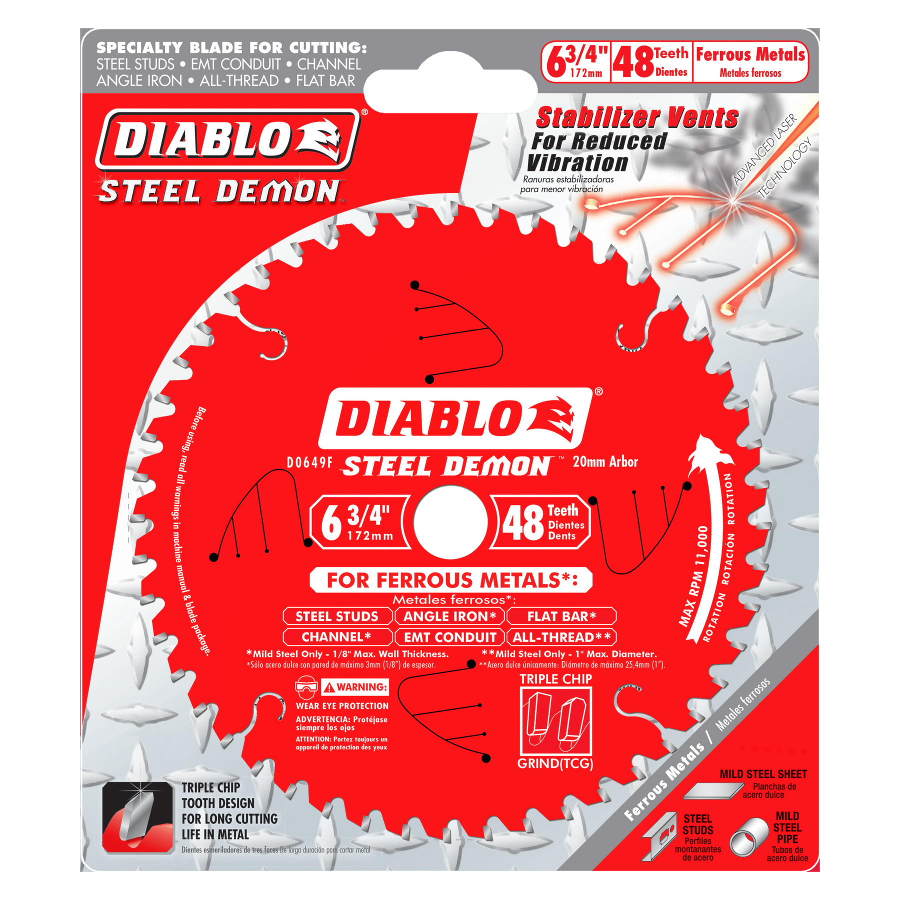 Diablo Steel Demon Carbide-Tipped Saw Blade for Medium Metal