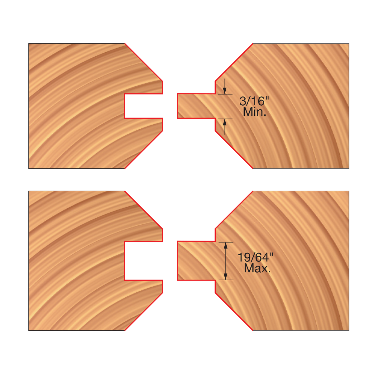 Freud V-Paneling Cutter Sets Cutterheads