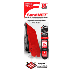 Diablo 4-3/16 in. x 11-1/4 in. SandNET™ Reusable Drywall Sanding Sheet