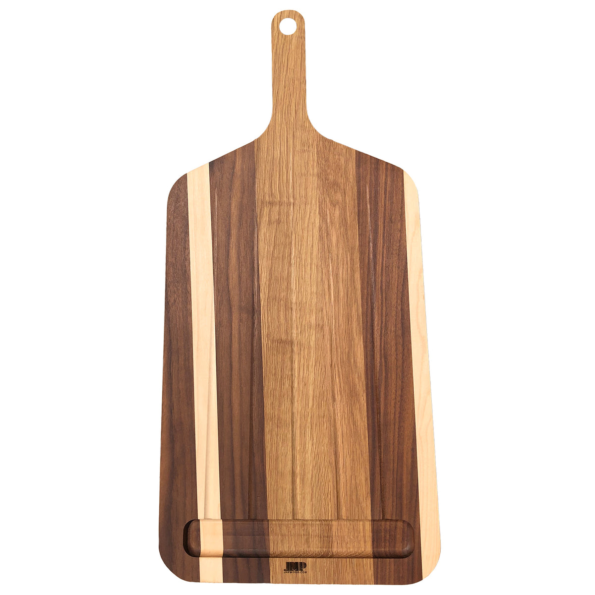 Multi-Wood Cutting Board with Handle