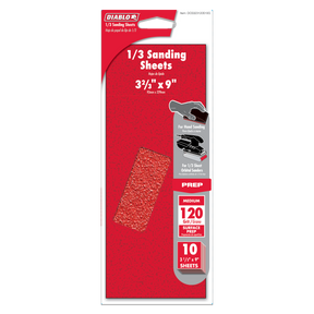 Diablo 1/3 Sheet (9 in. x 3-2/3 in.) Sanding Sheet