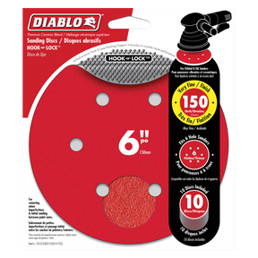 Diablo 6 in. ROS Hook & Lock™ Discs