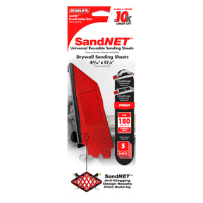 Diablo 4-3/16 in. x 11-1/4 in. SandNET™ Reusable Drywall Sanding Sheet