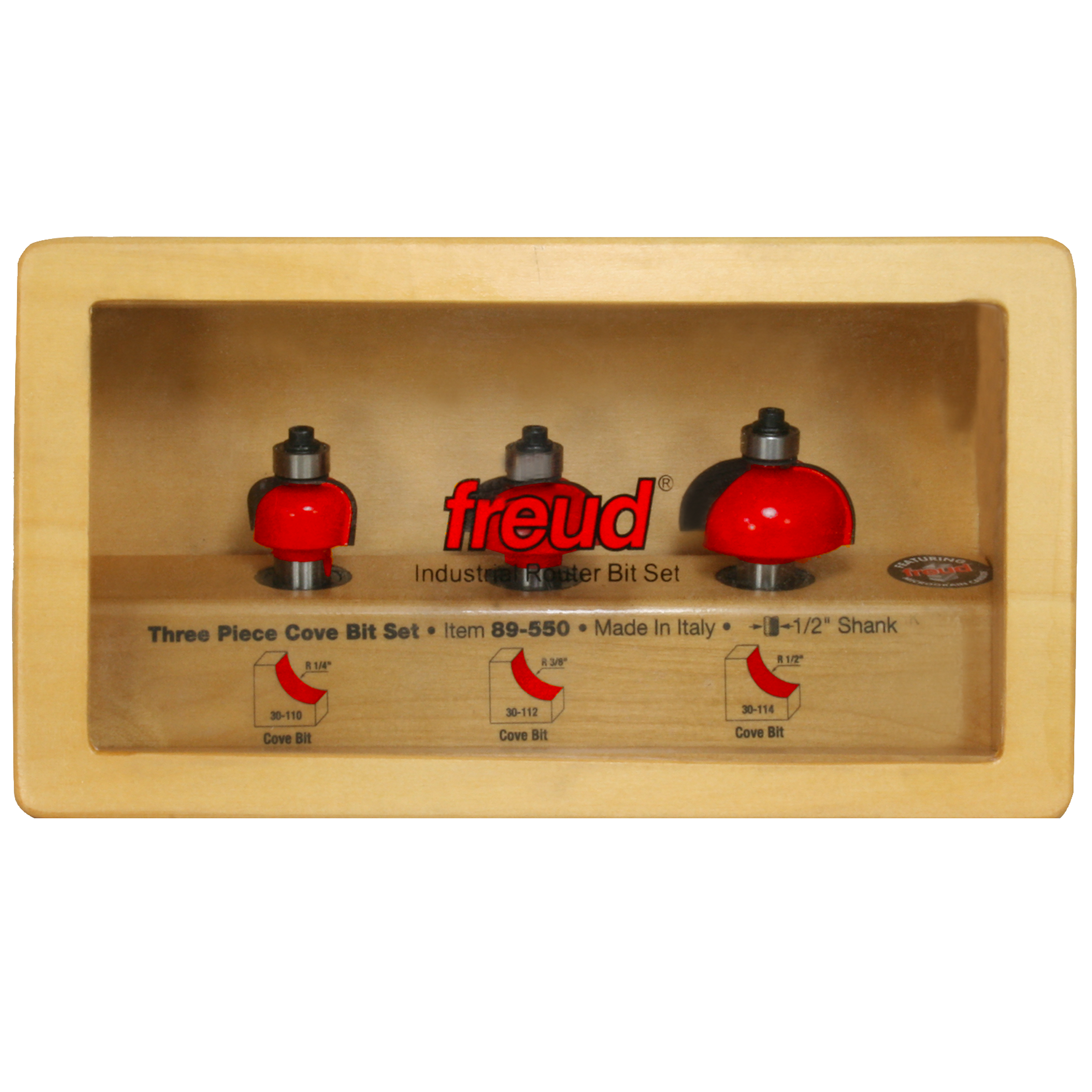 Freud Three Piece Cove Set Router Bits - JMP Wood