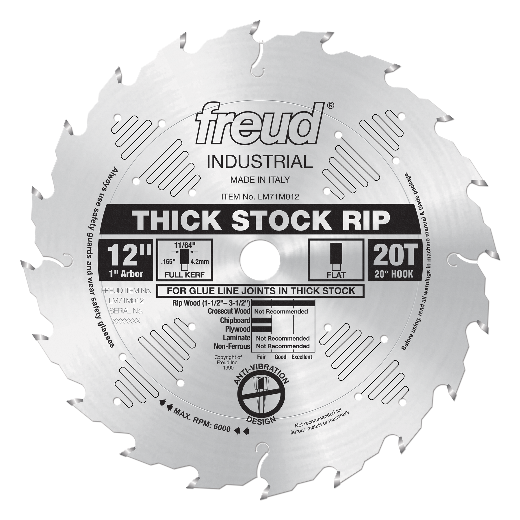 Freud Thick Stock Ripping Saw Blades