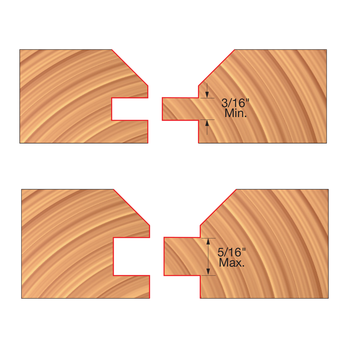 Freud V-Paneling Cutter Sets Cutterheads