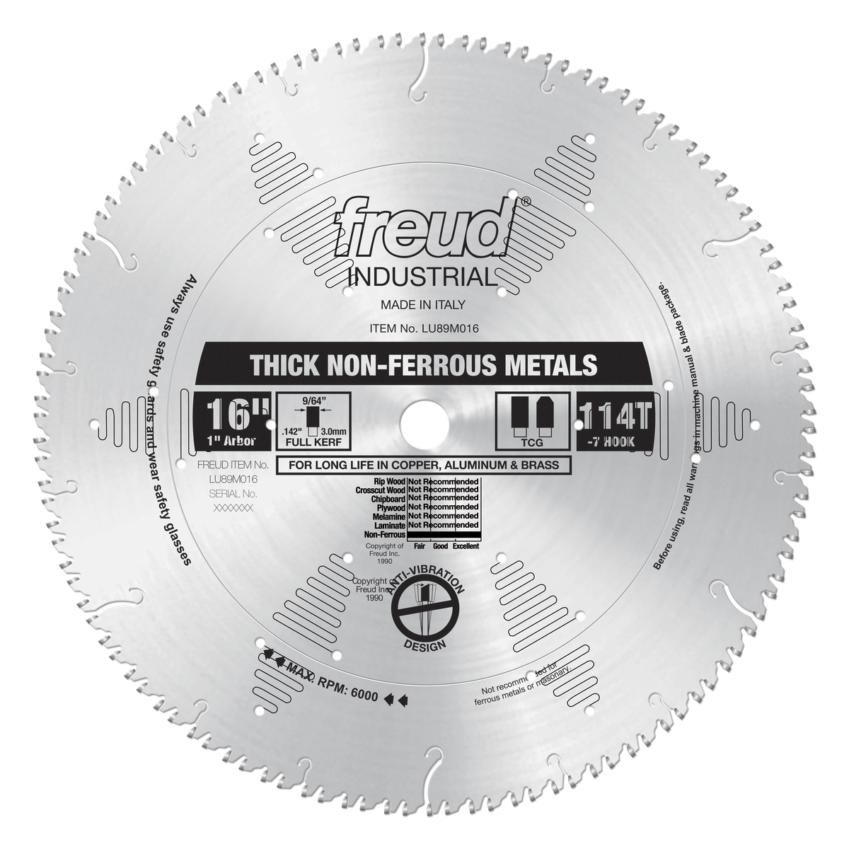 Freud Aluminum & Non-Ferrous (Thick) Saw Blades