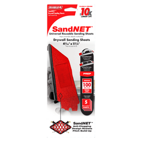 Diablo 4-3/16 in. x 11-1/4 in. SandNET™ Reusable Drywall Sanding Sheet
