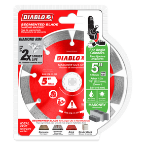 Diablo Diamond Segmented Cut-Off Discs for Masonry