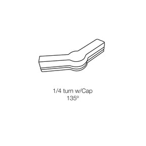 Fitting 21-135 - Quarter Turn with Cap 135º