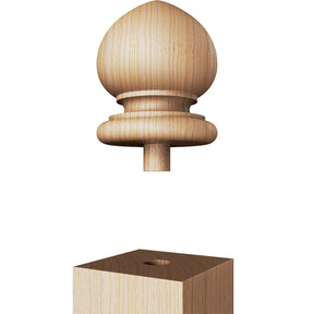 Finial Newel Post Cap FN-0100 - Spade Top