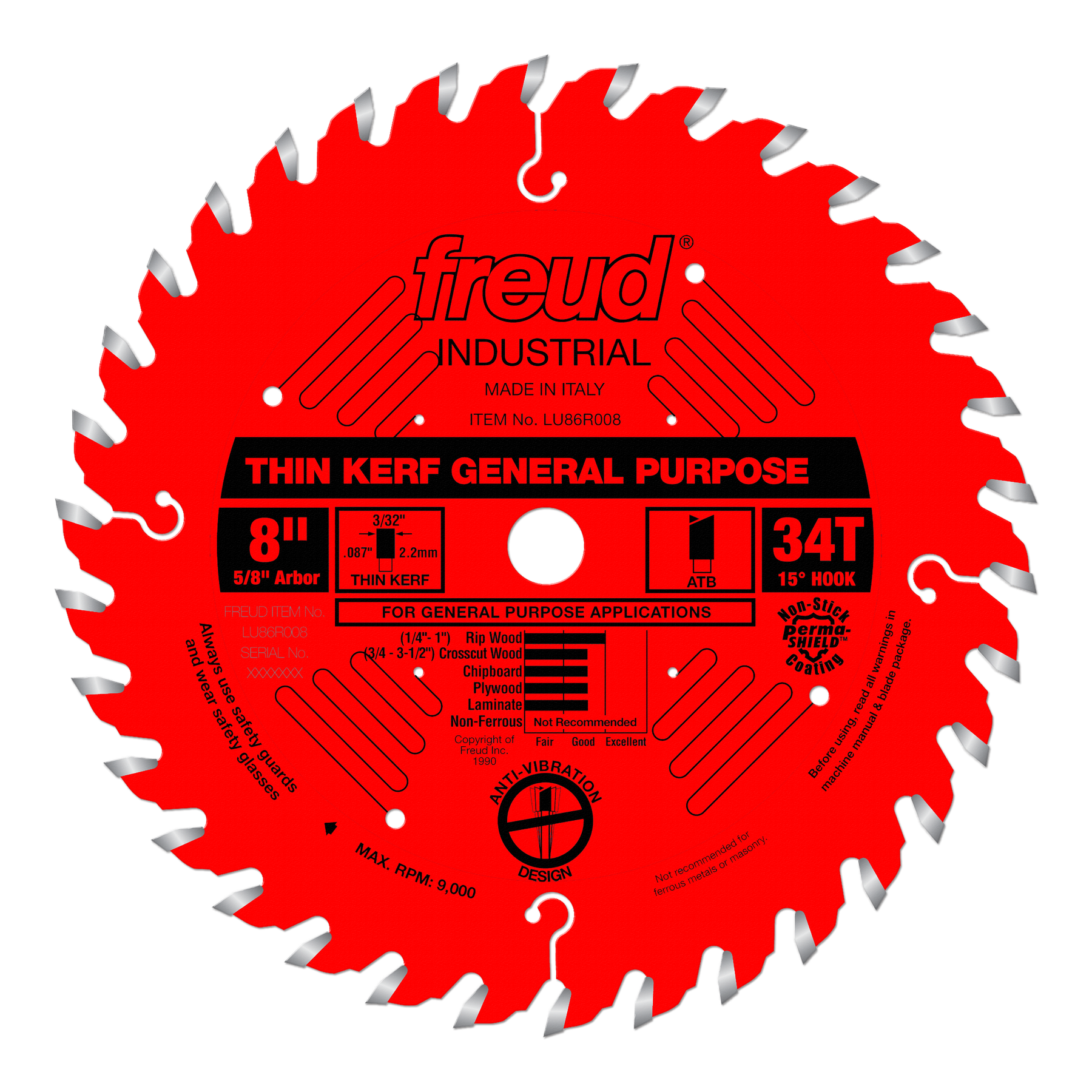 Freud Combination (Thin Kerf) Saw Blades