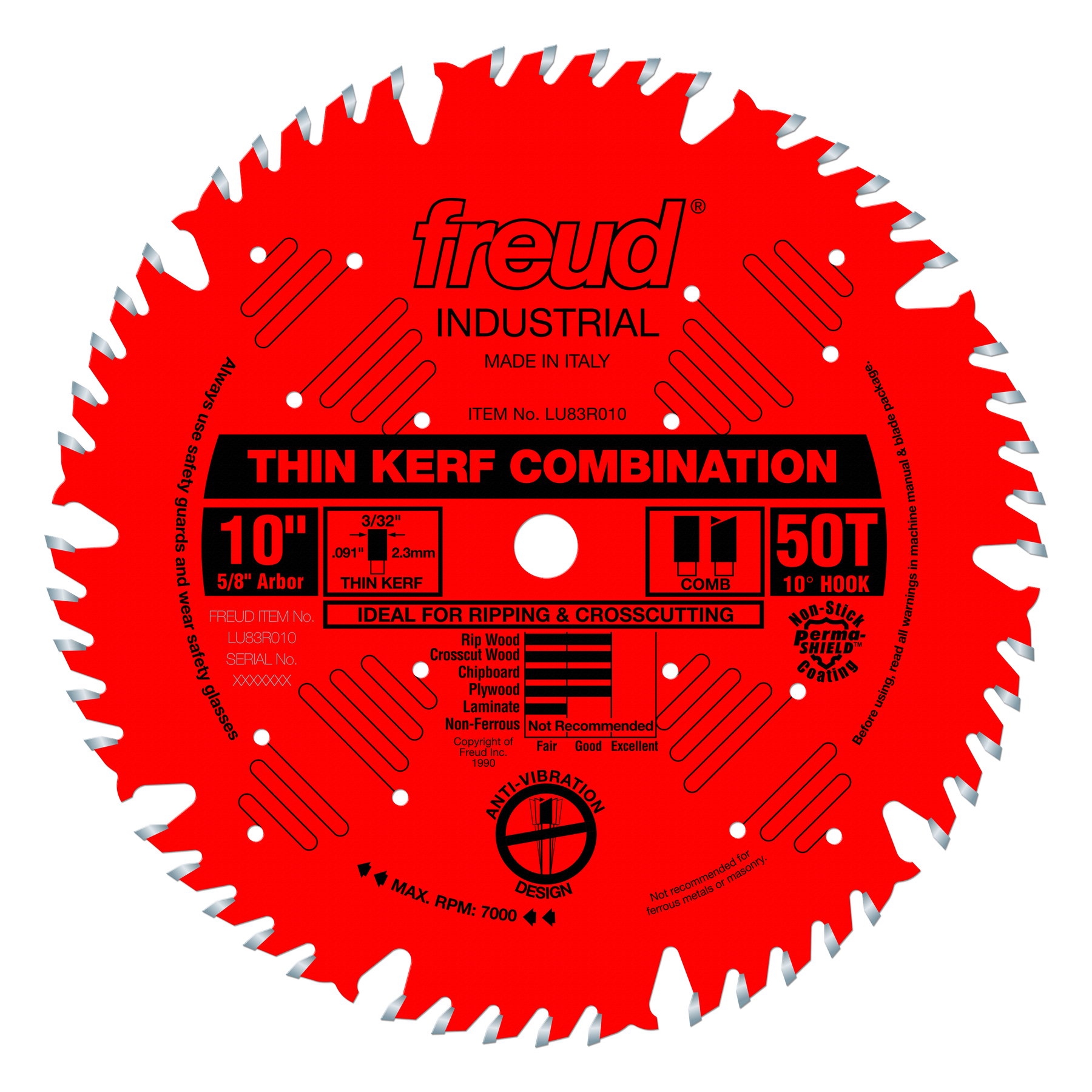 Freud Combination (Thin Kerf) Saw Blades