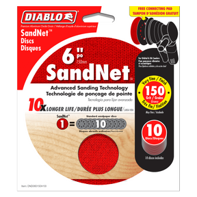 Diablo 6 in. SandNET™ Discs with Connection Pad