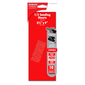Diablo 1/3 Sheet (9 in. x 3-2/3 in.) Sanding Sheet
