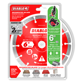 Diablo Diamond Segmented Cut-Off Discs for Masonry