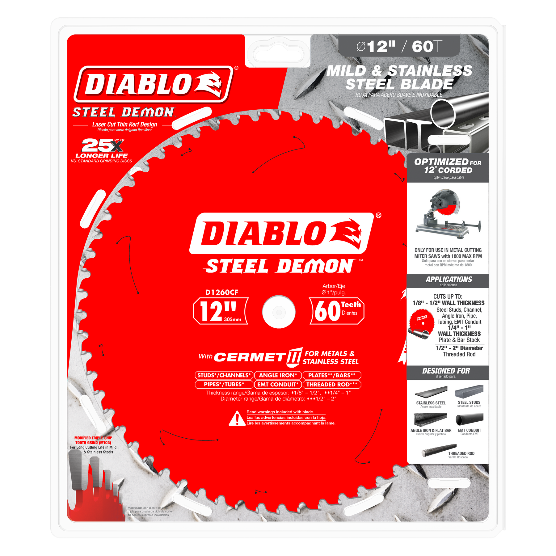 Diablo Steel Demon Carbide-Tipped Saw Blade for Medium Metal