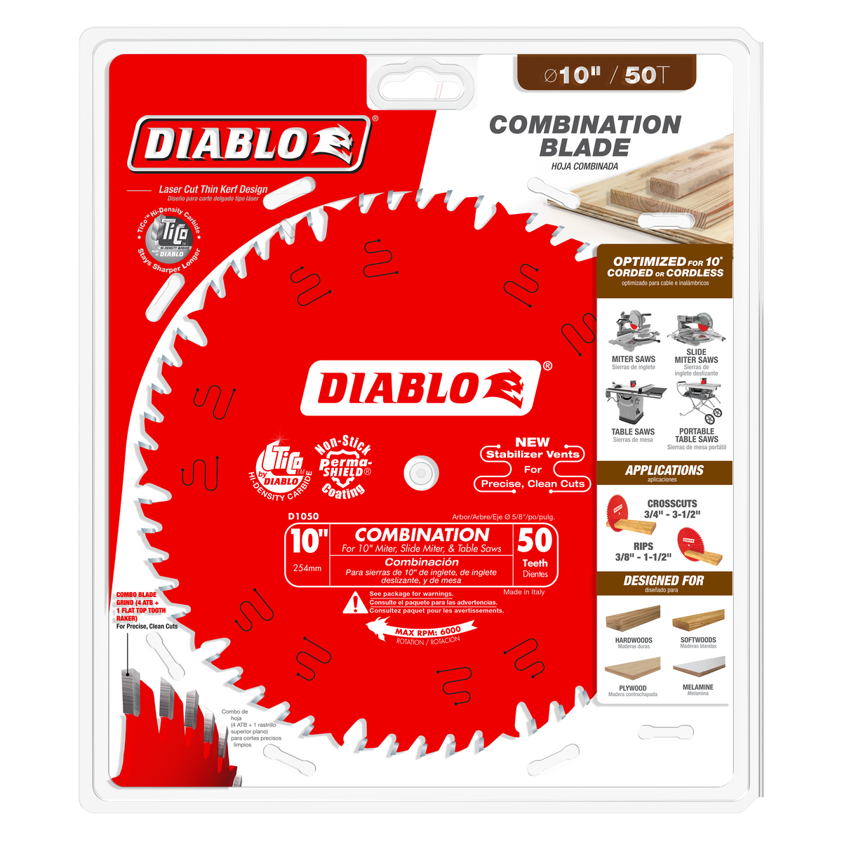 Diablo Combination Saw Blade