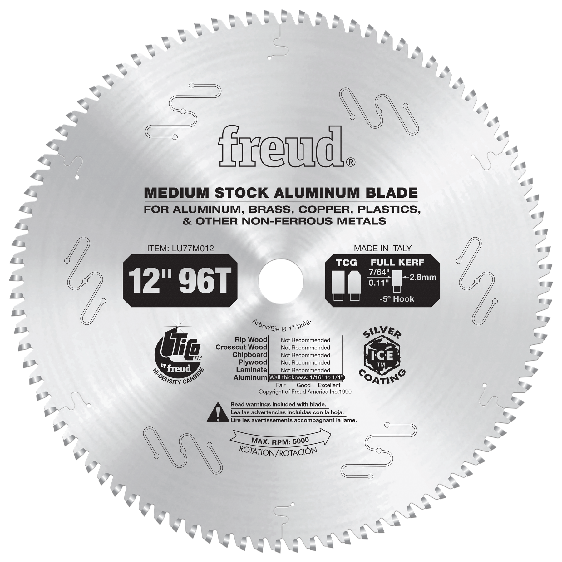 Freud Aluminum & Non-Ferrous (Medium) Saw Blades