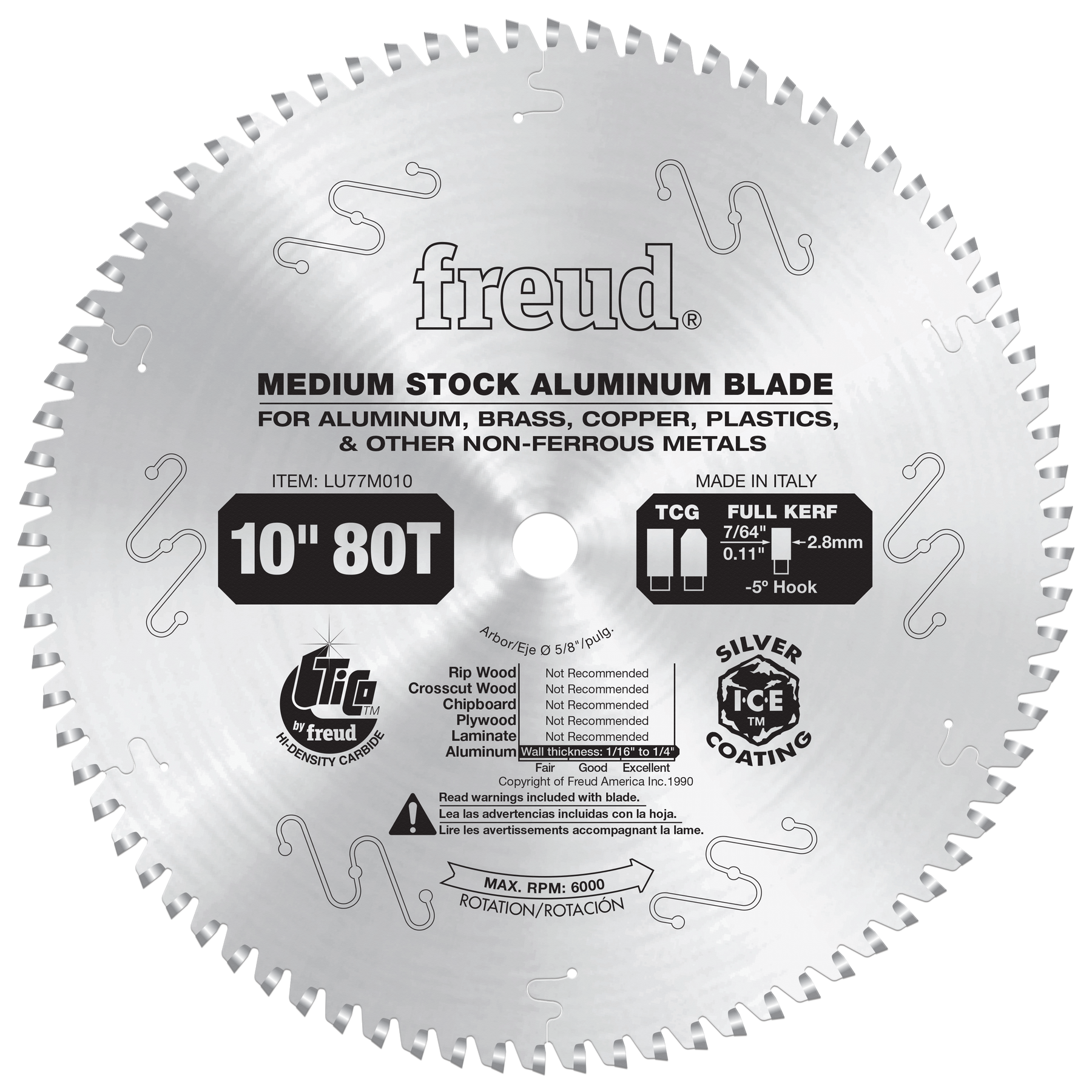 Freud Aluminum & Non-Ferrous (Medium) Saw Blades