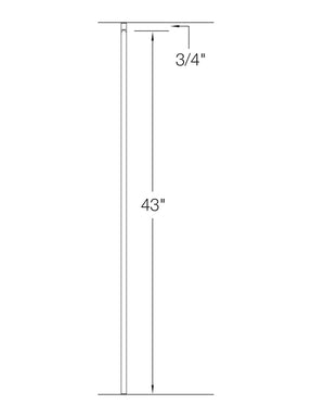 Iron Baluster 2G01 - 5/8" Square - Plain