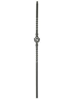 Iron Baluster 2G04 - 5/8" Square - Single Basket
