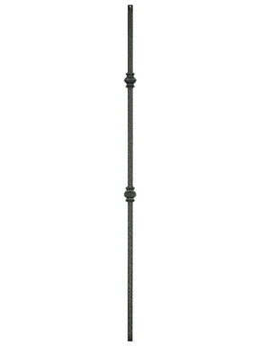 Iron Baluster 2G61 - 5/8" Square (Plain - Double Knuckle)