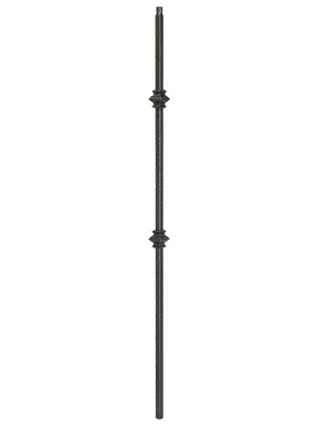 Iron Baluster 2G61 - 5/8" Square (Plain - Double Knuckle)