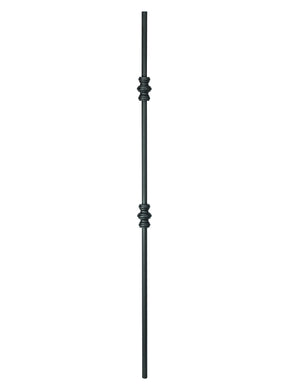 Iron Baluster 2GR61 - 5/8" Round (Plain - Double Knuckle)